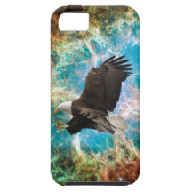 iPhone de motivación 5 de Eagle calvo y del espaci iPhone 5 Case-Mate Protectores