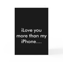 iPhone iLove appy Valentines card