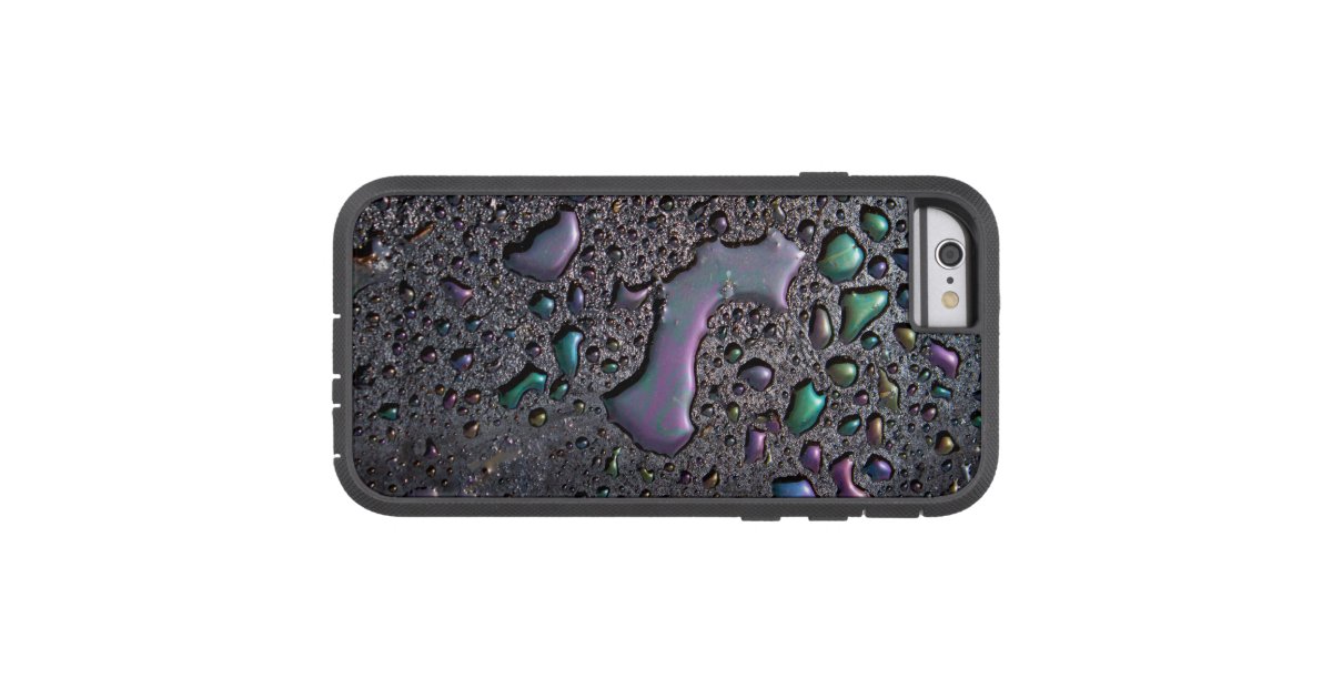 iPhone/iPad case oily waterdrop on black Zazzle