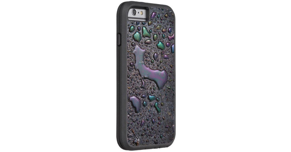 iPhone/iPad case oily waterdrop on black Zazzle