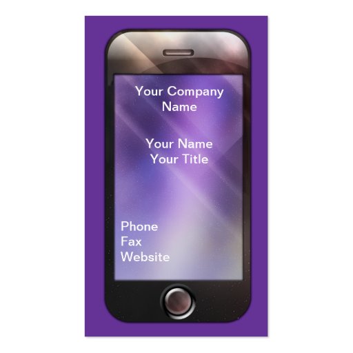 iPhone Like Business Card (front side)
