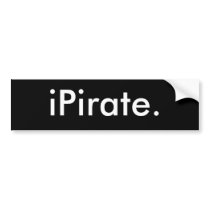 iPirate. bumper stickers