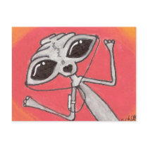 IPOD Alien Post Cards postcards by Quantum_Art_Nerd IPOD Alien Post Cards postcards