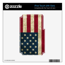iPod Decals with Dirty Flag from United States