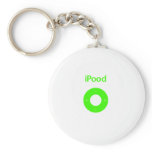 Ipod spoof Ipood green keychains