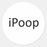 iPoop Round Sticker