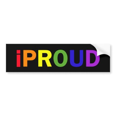 iProud Bumper Sticker by Neurotic_Designs
