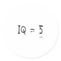 IQ = 5 (shoe size) stickers by sayingsentral IQ = 5 (shoe size) stickers