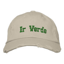 Ir Verde Embroidered Hat embroidered hats by imperfectiomism Ir Verde Embroidered Hat embroidered hats