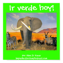 Ir verde hoy! Poster posters by imperfectiomism Ir verde hoy! Poster posters