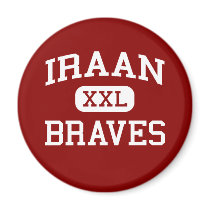 Iraan - Braves - Iraan High School - Iraan Texas magnets