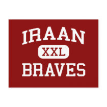 Iraan - Braves - Iraan High School - Iraan Texas postcards by customteamsportswear Iraan - Braves - Iraan High School - Iraan Texas postcards
