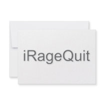 iRageQuit Rage Quitting Gamer Custom Invitation