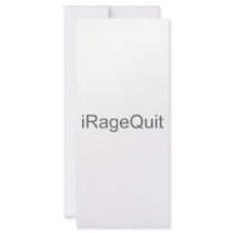 iRageQuit Rage Quitting Gamer Custom Rack Cards