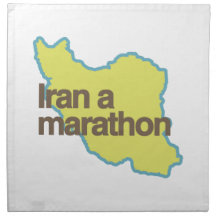 IRAN A MARATHON.png Printed Napkin