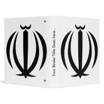 Iran Coat of Arms detail Vinyl Binder