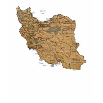 Iran Flag and Map T-Shirt by FlagAndMap Iran Flag and Map T-Shirt
