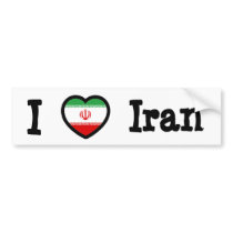 Iran Flag Bumper Sticker
