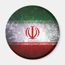 Iran Flag Firework Magnet