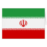 Iran Flag Greeting Card