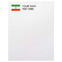 Iran Flag letterhead by flagshirts Iran Flag letterhead