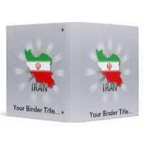 Iran Flag Map 2.0 3 Ring Binders
