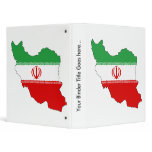 Iran Flag Map full size binders