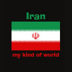 Iran Flag Map Text Ladies Baby Doll