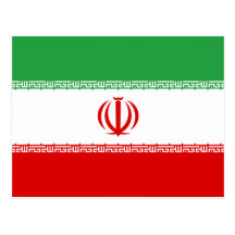 Iran Flag Postcard