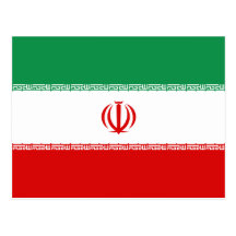 Iran Flag Postcard