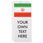 Iran Flag rack cards