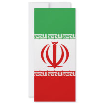Iran flag custom rack cards