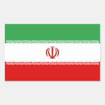 Iran/Iranian/Irani Flag Rectangle Sticker