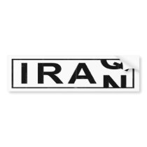 Iran Iraq Bumper Sticker