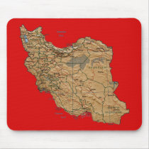 Iran Map Mousepad by FlagAndMap Iran Map Mousepad