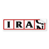 Iran to Iraq Bumper Sticker