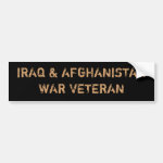 IRAQ & AFGHANISTAN WAR VETERANS BUMPER STICKERS IRAQ & AFGHANISTAN WAR VETERANS BUMPER STICKERS
