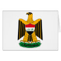 Iraq Coat of Arms cards by FlagTshirts Iraq Coat of Arms cards