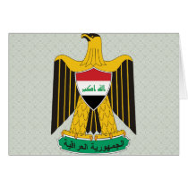 Iraq Coat of Arms detail Card