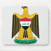 Iraq Coat of Arms detail Mousepad