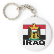 Iraq Coat of Arms Flag Keychains