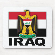 Iraq Coat of Arms Flag Mousepads