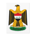 Iraq Coat of Arms postcards by FlagTshirts Iraq Coat of Arms postcards