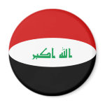 Iraq Fisheye Flag Magnet