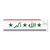Iraq Flag Bumper Sticker