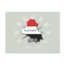 Iraq Flag Map 2.0 Postcards