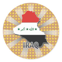 Iraq Flag Map 2.0 Sticker