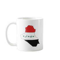 Iraq Flag Map full size Mugs