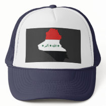 Iraq flag map mesh hat