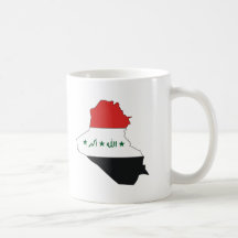 Iraq flag map mug